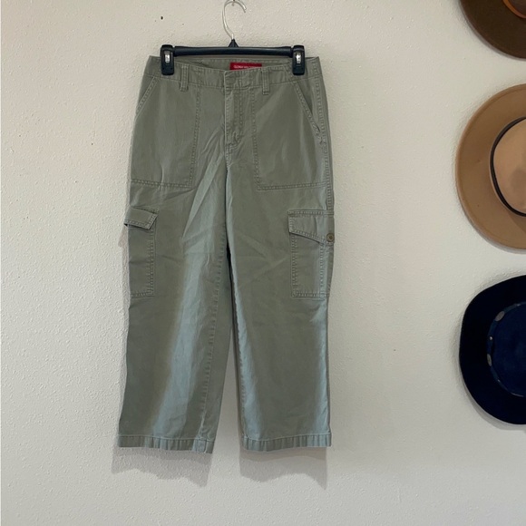 Gloria Vanderbilt Cargo Pants in Sage - Picture 1 of 11
